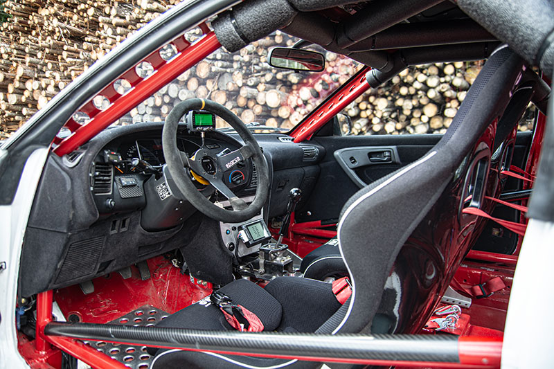Celica ST185 track car interior