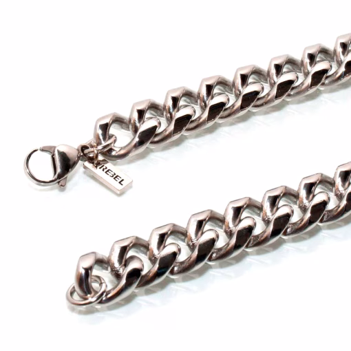 Stalen nekketting voor heren - Afbeelding 2