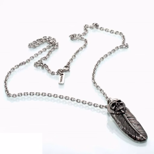 Edelstalen hanger en ketting