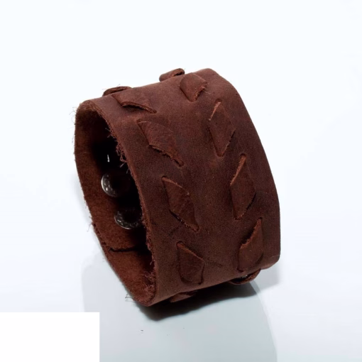 Bruin Leren armband