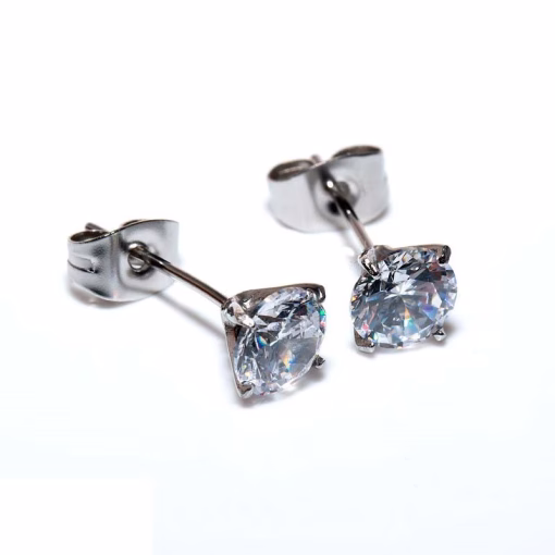 Zircon oorknopjes