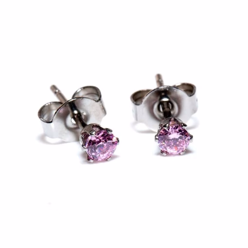 Klein Zircon oorknopjes