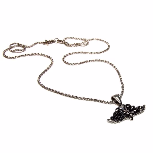 Fleur de lis wings Halsketting