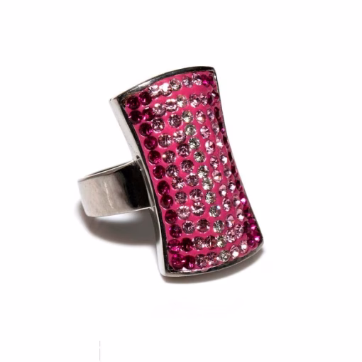 roze zirkonia ring
