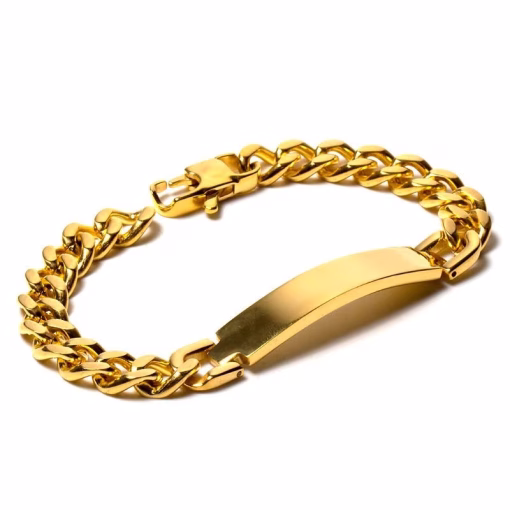 Stalen heren armband