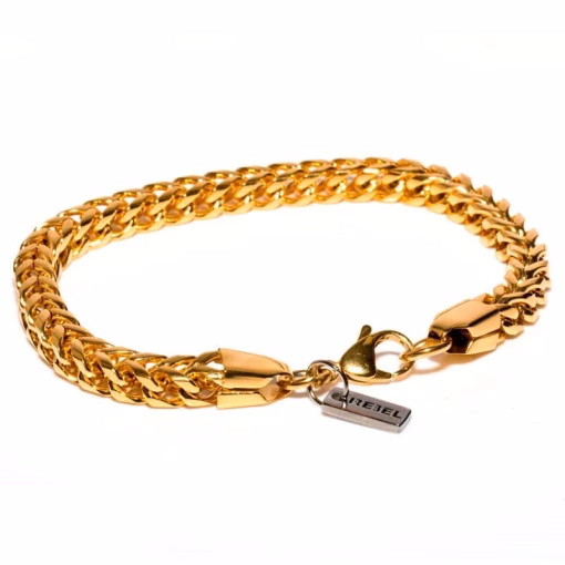 Goudkleurige RVS Armband