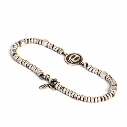 925 silver skull  Armband