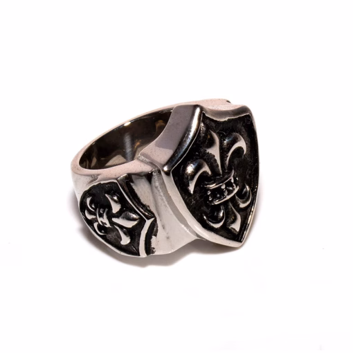 Fleur De Lis Stalen ring