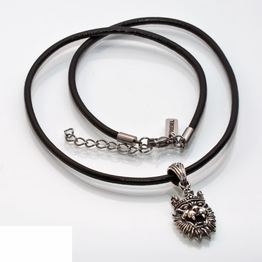 Zilveren Rebel-Leeuw hanger ketting