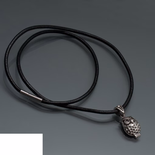 Zilveren uil hanger ketting - Afbeelding 2