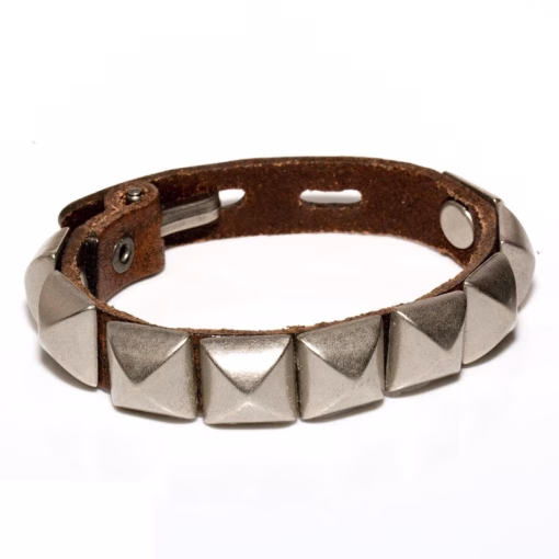 Rebellen lederen armband